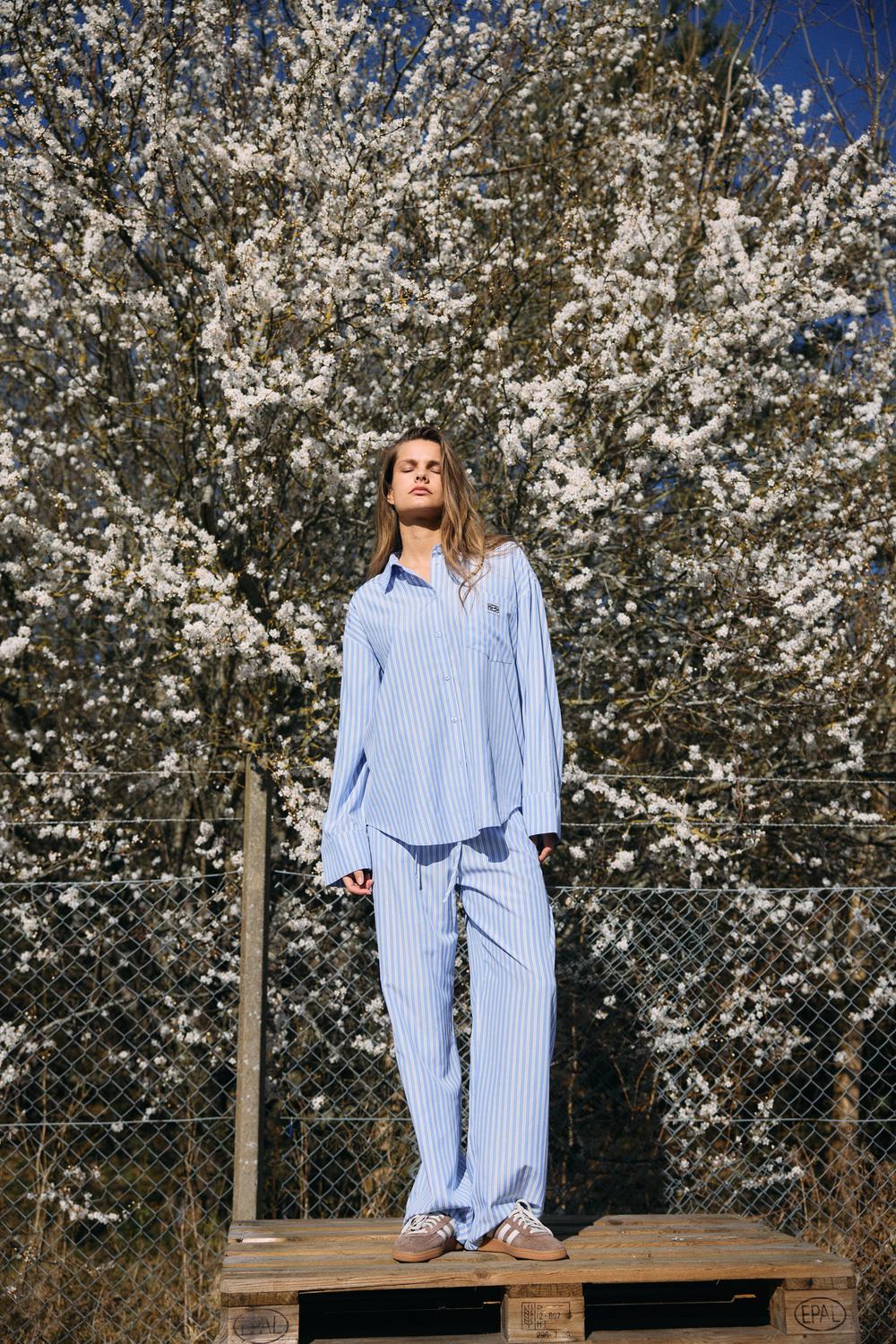 Camisa Regular Frida - Sky Blue