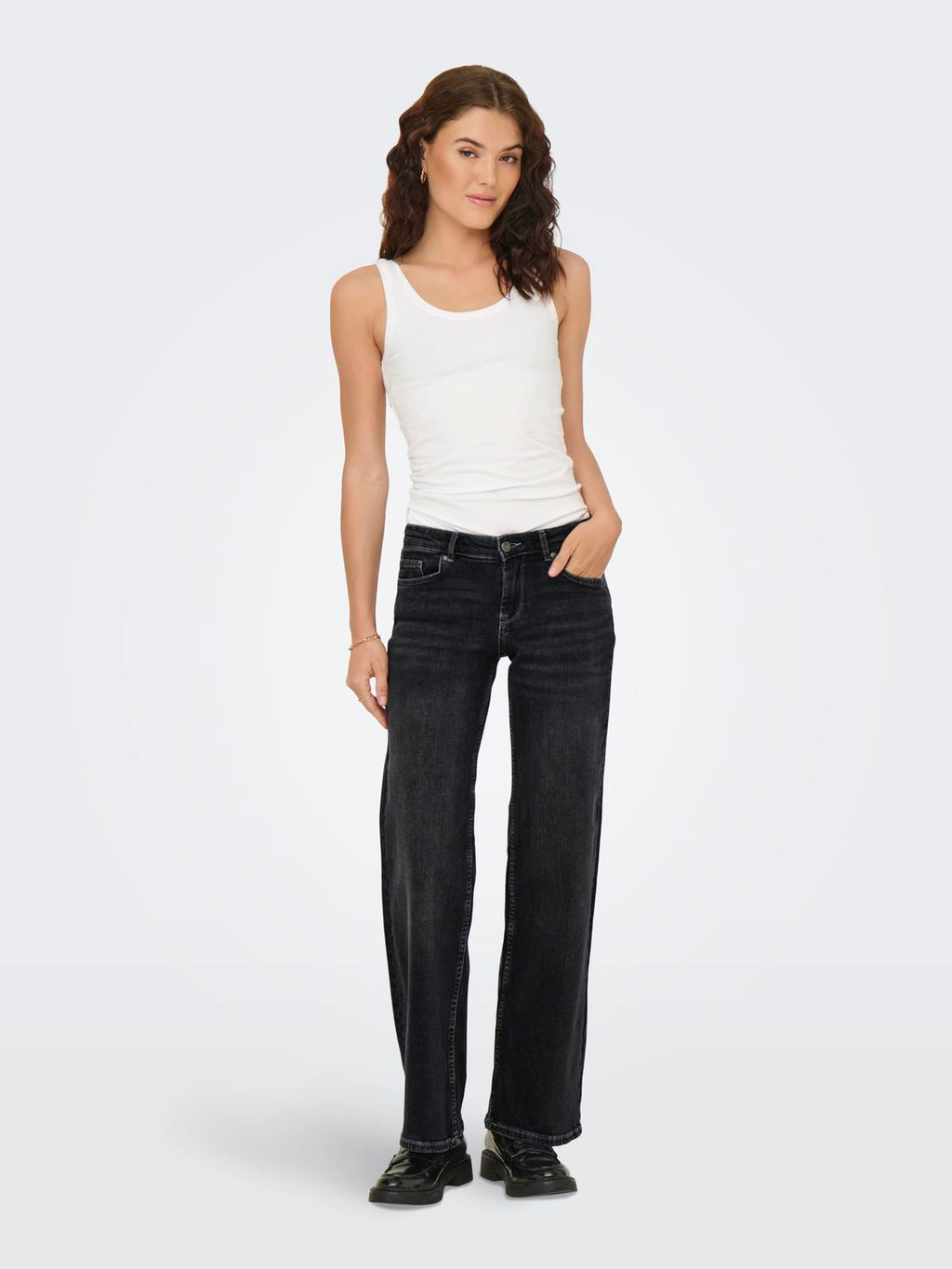 Jean Wide Leg Judy-O - Washed Black