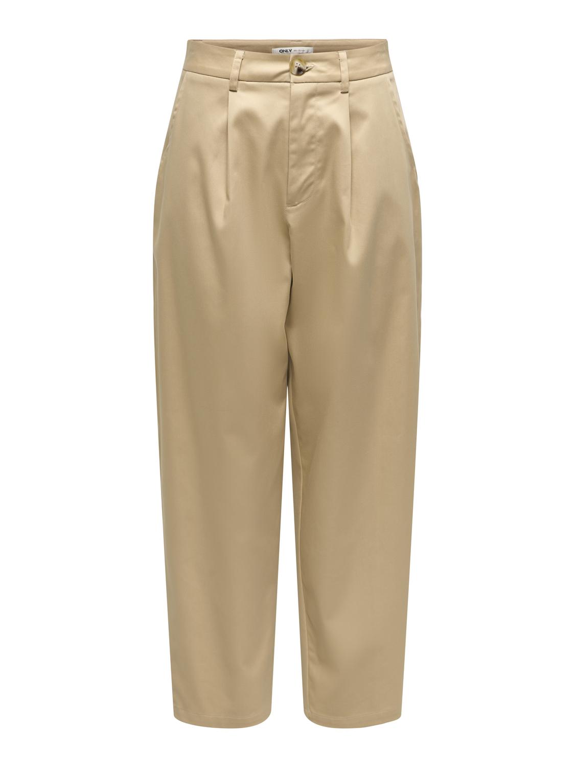 Pantalón Barrel Casil Tiro Alto - Irish Cream