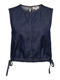 Top Boxy Sonnet - Dark Blue Denim