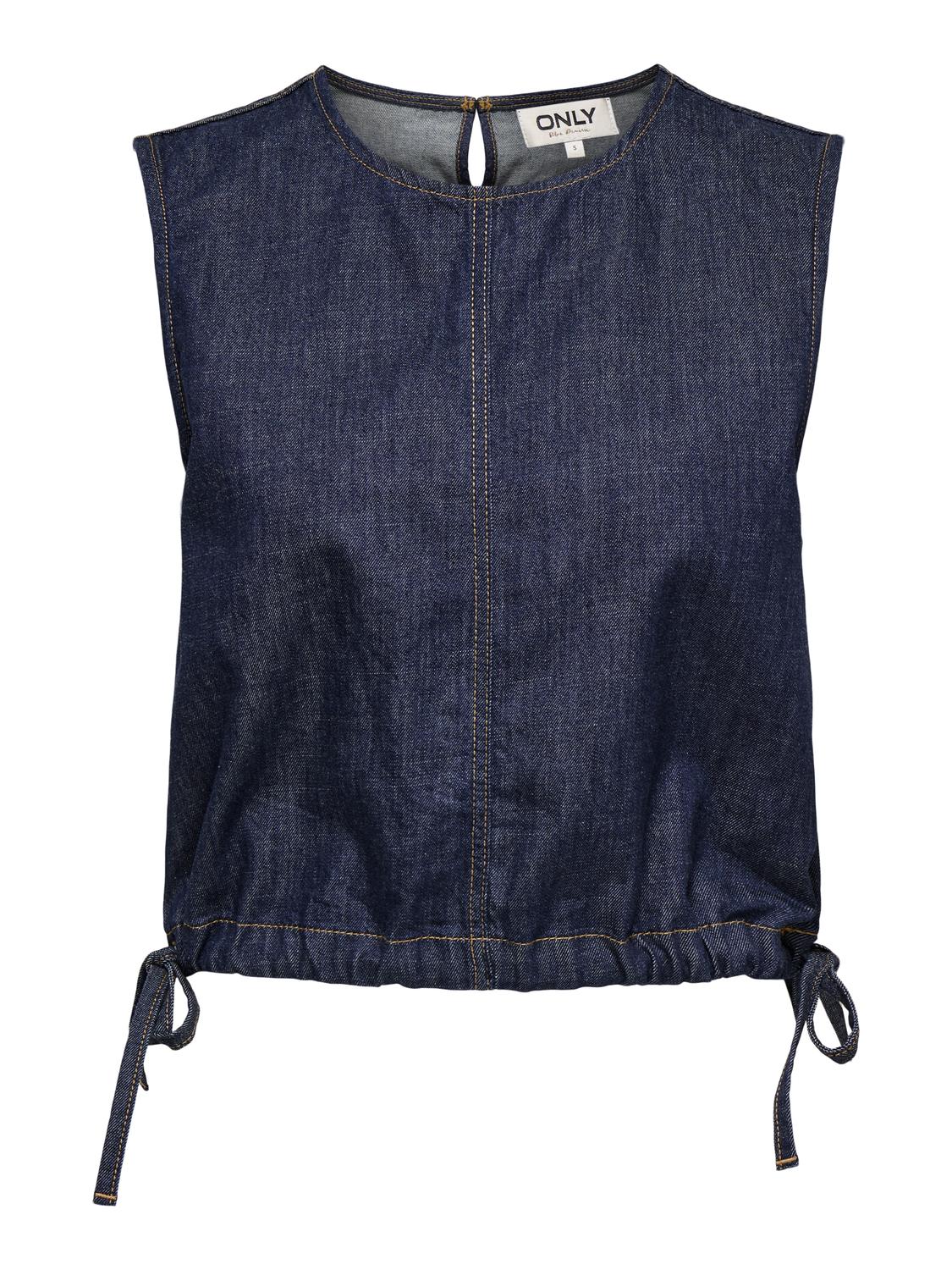 Top Boxy Sonnet - Dark Blue Denim