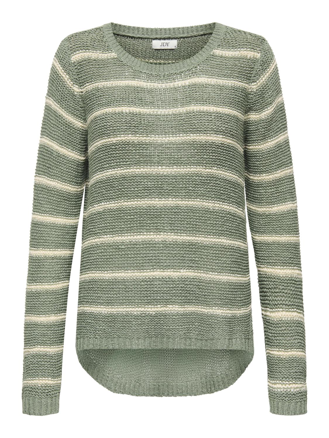 Sweater More Stripe - Hedge Green